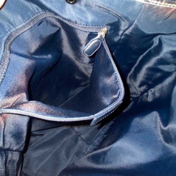 Authentic Christian Dior Oblique Trotter Denim Shoulder  Bag - Picture 13 of 17